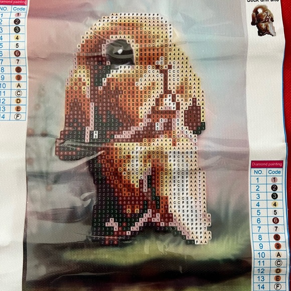 Diamond painting kit for kids bunny - Picture 3 of 3